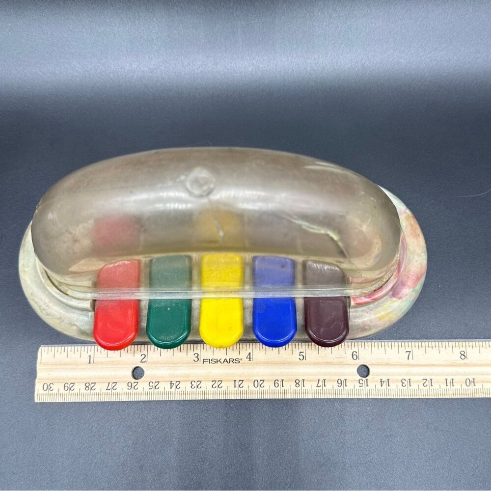 Vintage Childs Toy 1940s Tap A Toy Wooden Balls Bouncing Anthony USA Rainbow - Picture 10 of 10